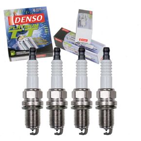 4 pc DENSO Platinum TT Spark Plugs compatible with Honda Fit 1.5L L4 2007-2010