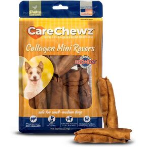 Pet Factory CareChewz Collagen 9" Rovers Dog Chew Treats - Natural Flavor, 6 Count/1 Pack
