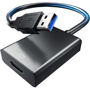 L LIMINK USB to HDMI Adapter, USB 3.0/2.0 to HDMI for Multiple Monitors 1080P Compatible with Windows XP/7/8/10/11