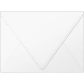 LUXPaper A6 Contour Flap Invitation Envelopes | 4 3/4" x 6 1/2" | Bright White | 70lb. Text | 50 Qty
