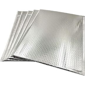 Cool Shield Bubble Mailers,Thermal Padded Envelopes Self sealing thermal insulated envelopes made of reflective thermal bubble for cold shipping. Metallic foil, Mailing, Packing (8" x 11")(25 PCS)