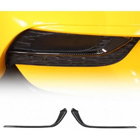 Light Fog Light Trim Front Fog Light Cover Eyebrow Cover Trim Frame Exterior Decoration Compatible with Toyota Supra GR A90 A91 MK5 2019-2022, Supra AccessoriesCovers (carbon fiber pattern)