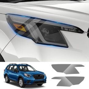 Car Headlight Protective Film for Subaru Forester 2022 2023 2024 SUV Auto Accessories Exterior Decor Smoky Matte Black Smart Tint TPU Cover Vinyl Wrap Self Sticker Kit Tail Light Roll