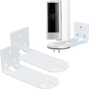 Metal Wall Mount Compatible with Ring Indoor Cam (2nd Gen, 1st Gen), 2Pack Camera Wall Mount, Ceiling Camera Mount,Drilling Mounting/Stick on Mounting,Two Installation Ways