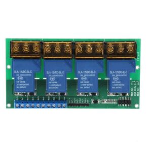 Relay Module YYG-4 High Power 4 Channel Relay Module Relay Module Control Board Optocoupler Isolation 30A(DC 12V)