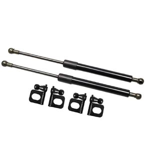 Lift Supports for Honda Civic 8th (FA/FD/FG/FK/FN) 2005-2011 Front Bonnet Hood Modify Carbon Fiber Gas Charged Shock Dampers Spring Struts Bar (2 PCS) (Normal Black)