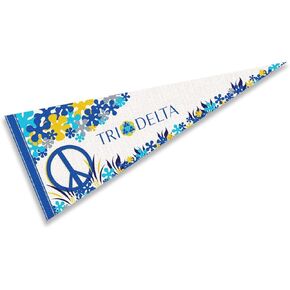 Tri Delta Greek Pennant Banner Flag