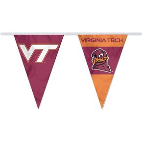 College Flags & Banners Co. Va Tech Hokies Pennant String Flags