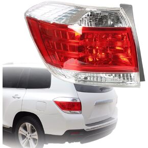 munirater 1-Pack Rear Left Tail Light Brake Lamp Assembly Replacement for 2011-2013 Toyota Highlander Driver Side 815600E070 TO2800185