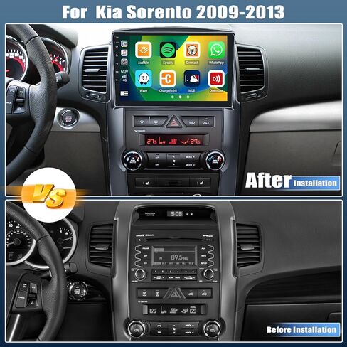 2G+64G Android 13 Car Stereo for Kia Sorento 2009-2013 with Wireless Apple Carplay Android Auto,10.1'' Touchscreen Kia Sorento Car Radio with GPS Navigation,Bluetooth,WiFi/FM/RDS Radio+Backup Camera in Saudi Arabia