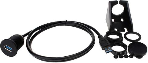 LDKCOK USB 3.0 Mount Cable - USB Extension Flush, Dash, Panel Mount Cable، للسيارة والقارب والدراجات النارية والمزيد (3.3 قدم / 1 متر) in Saudi Arabia