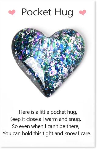 Pocket Hug Heart Token Gift for Daughter Son Encouragement Inspirational Gifts for Friends Thinking of You Gift for Women Men Long Distance Gifts for Grandson Granddaughter Birthday in Saudi Arabia