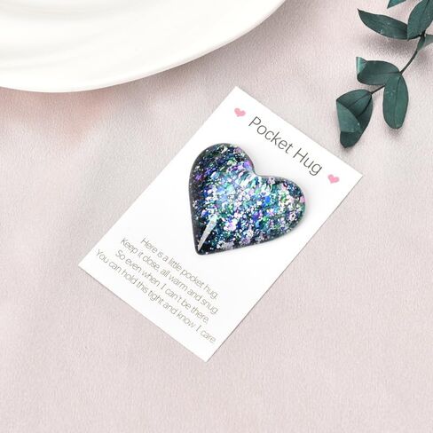 Pocket Hug Heart Token Gift for Daughter Son Encouragement Inspirational Gifts for Friends Thinking of You Gift for Women Men Long Distance Gifts for Grandson Granddaughter Birthday in Saudi Arabia