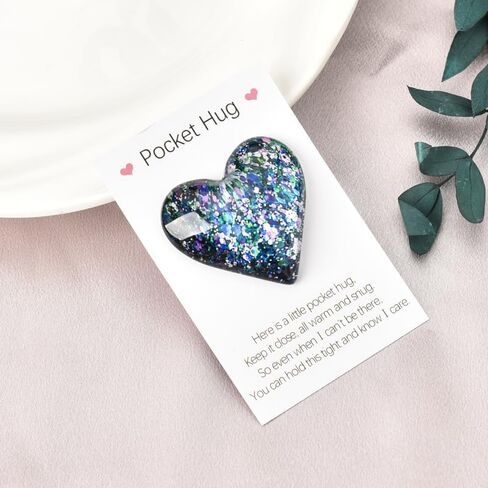 Pocket Hug Heart Token Gift for Daughter Son Encouragement Inspirational Gifts for Friends Thinking of You Gift for Women Men Long Distance Gifts for Grandson Granddaughter Birthday in Saudi Arabia