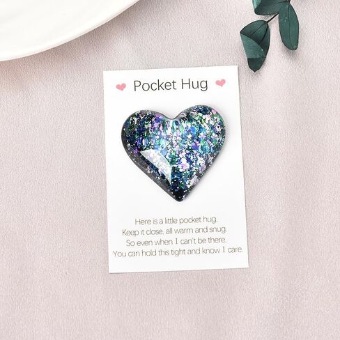 Pocket Hug Heart Token Gift for Daughter Son Encouragement Inspirational Gifts for Friends Thinking of You Gift for Women Men Long Distance Gifts for Grandson Granddaughter Birthday in Saudi Arabia