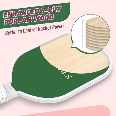 Pickleball Paddles Set USAPA Approved, Lightweight and Durable with Unique Design, USAPA Approved Pickleball Paddles Set of 4, 4 Pickleball Balls, Pickleball Bag, Pickleball Paddles (Gradual) in Saudi Arabia