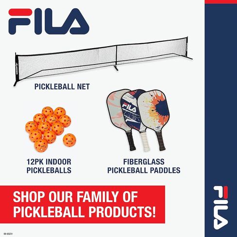 FILA Accessories Pickleball Paddles Set of 2 - Includes 2 Pickleball Rackets, 2 Outdoor Pickleball Balls, Pickleball Racket Game Equipment Mesh Bag in Saudi Arabia