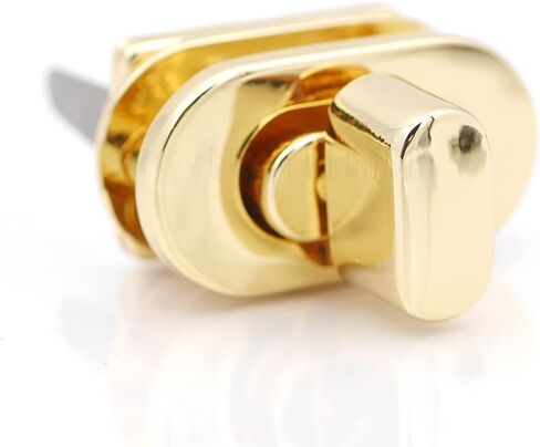 CRAFTMEMORE 1 Inch Twist Lock Oval Purse Turn Locks Bag Closure Purse Making Accessories 2 Pack SC37 (Brushed Brass) in Saudi Arabia