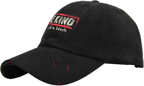 Be Kind of a Bitch Golf hat Daddy hat AllBlack Black Hats for Men Gifts for Dad Hiking Hats in Saudi Arabia