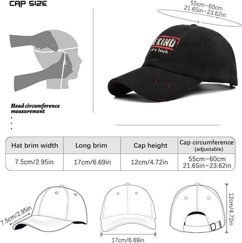 Be Kind of a Bitch Golf hat Daddy hat AllBlack Black Hats for Men Gifts for Dad Hiking Hats in Saudi Arabia