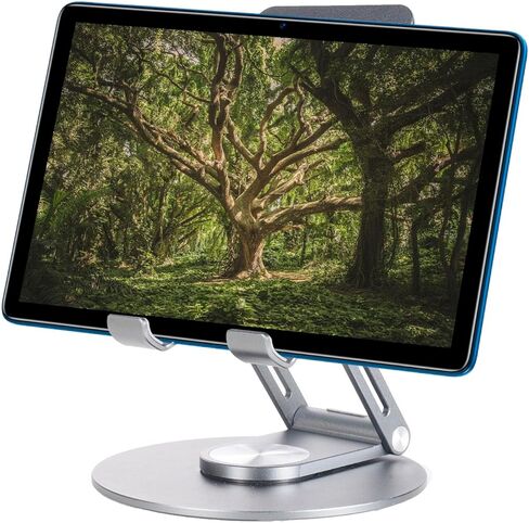 DOOGEE 2024 Latest Tablet Stand, Swivel Tablet Stand with 360 Rotating Base, Desktop Higher Strength in Saudi Arabia