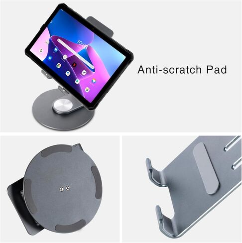 DOOGEE 2024 Latest Tablet Stand, Swivel Tablet Stand with 360 Rotating Base, Desktop Higher Strength in Saudi Arabia