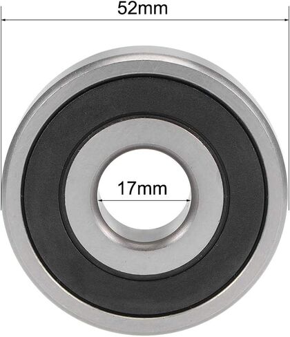 Uxcell MR24378-2RS محامل الكرات الأخدود العميق 24 مم × 37 مم × 8 مم مزدوجة مختومة من الفولاذ الكروم P0(ABEC1) in Kuwait