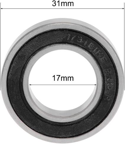 Uxcell MR24378-2RS محامل الكرات الأخدود العميق 24 مم × 37 مم × 8 مم مزدوجة مختومة من الفولاذ الكروم P0(ABEC1) in Kuwait