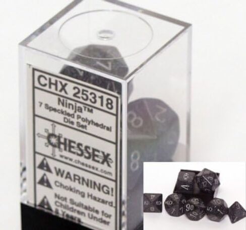 Chessex Dice: Polyhedral 7-Die Speckled Dice Set - Ninja in Saudi Arabia