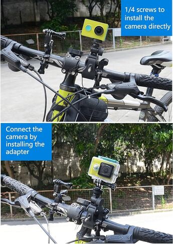 مشبك تثبيت على مقود الدراجة لكاميرا GoPro 10/9/8/7/6/DJI OSMO/ Insta360 One R/Yi، حامل حامل للدراجة النارية مع برغي 1/4 in Kuwait
