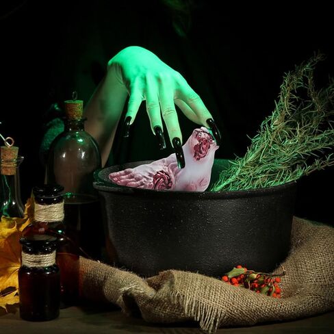 نموذج مصغر للقدم البشرية الإبداعية زومبي الوحش القدم الدعامة وهمية مصغرة هالوين جزء الجسم في قبة زجاجية لمشهد المقبرة المنزل سطح المكتب الحرف ديكورات الحفلات المخيفة in Kuwait