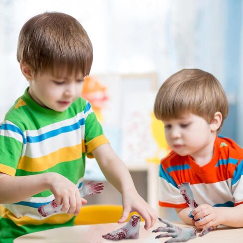 نموذج مصغر للقدم البشرية الإبداعية زومبي الوحش القدم الدعامة وهمية مصغرة هالوين جزء الجسم في قبة زجاجية لمشهد المقبرة المنزل سطح المكتب الحرف ديكورات الحفلات المخيفة in Kuwait