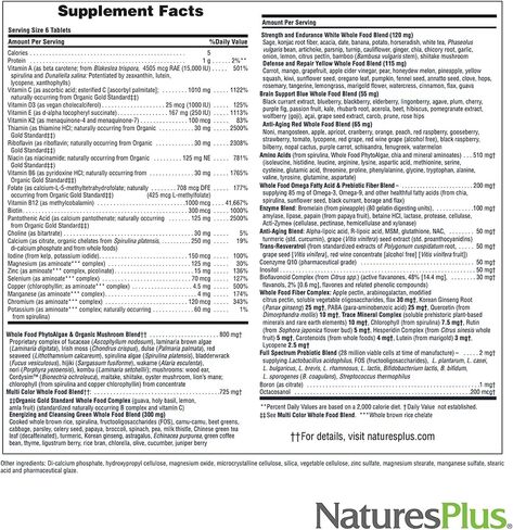 Natures Plus Source of Life Gold Multivitamin - 180 Mini-Tabs, Pack of 2 - with Vitamins D3, B12 & K2 - Vegetarian & Gluten Free - 60 Total Servings in Saudi Arabia