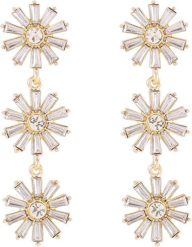 Fashion Flower Stud Earrings Statement Long Daisy Sunflower Dangle Earrings Cute Summer Floral Earrings for Women and Girls in Saudi Arabia