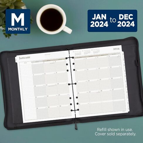 AT-A-GLANCE 2025 Planner, Daily, 8-1/2" x 11", Folio Size, Two Page Per Day Refill, Loose-Leaf (491-225-25) in Saudi Arabia