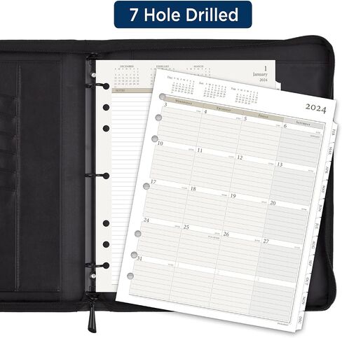 AT-A-GLANCE 2025 Planner, Daily, 8-1/2" x 11", Folio Size, Two Page Per Day Refill, Loose-Leaf (491-225-25) in Saudi Arabia