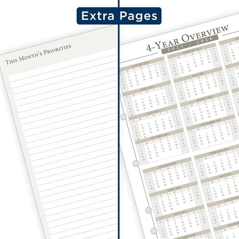 AT-A-GLANCE 2025 Planner, Daily, 8-1/2" x 11", Folio Size, Two Page Per Day Refill, Loose-Leaf (491-225-25) in Saudi Arabia