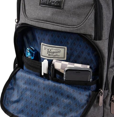 حقيبة ظهر ORIGINAL PENGUIN، رمادية متقاطعة، 19 بوصة in Kuwait
