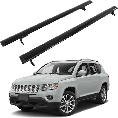 ECCPP Black Roof Rack Cross Bar Luggage Cargo Carrier Rails Fits for Jeep Compass 2011-2016 Roof Rack Crossbars in Saudi Arabia