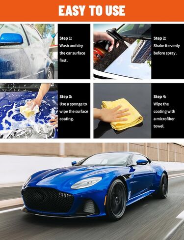 طلاء سيراميك للسيارات، حماية طويلة الأمد ولمعان مذهل لطلاء السيارة، زيادة اللمعان للسيارات وسيارات الدفع الرباعي والشاحنات والدراجات النارية in Kuwait