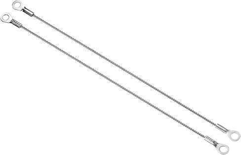 PATIKIL Stainless Steel Lanyard Cable 1.5mmx10cm, 4 Pack Eyelets Ended Security Wire Rope in Saudi Arabia