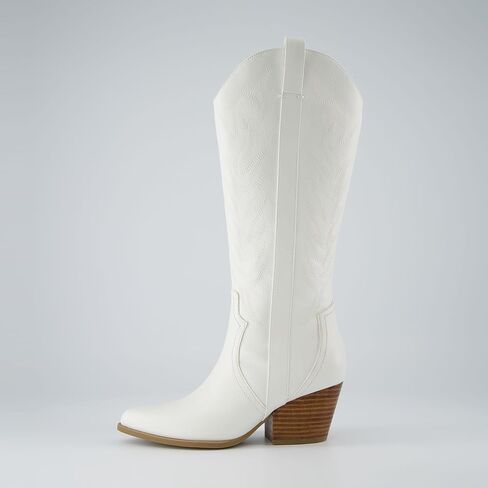 CUSHIONAIRE Women's Caress tall western boot +Memory Foam, Wide Widths Available in Saudi Arabia