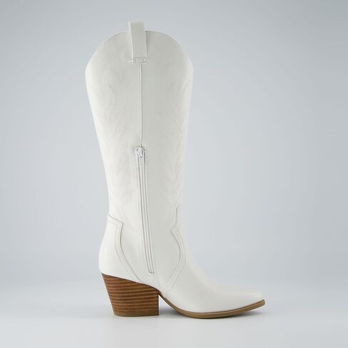 CUSHIONAIRE Women's Caress tall western boot +Memory Foam, Wide Widths Available in Saudi Arabia