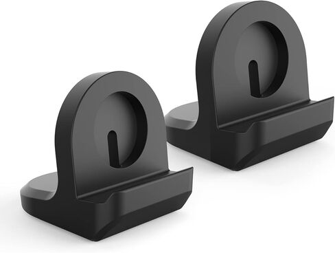 MoKo 2Pack Charger Stand Compatible with Samsung Galaxy Watch 6/Watch 6 Classic/Watch 5/ Watch 5 Pro Charger, Silicone Charging Stand Non-Slip Base Charger Dock Station [Charging Cable Not Included] in Saudi Arabia