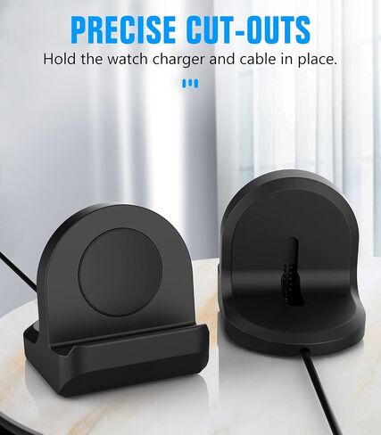 MoKo 2Pack Charger Stand Compatible with Samsung Galaxy Watch 6/Watch 6 Classic/Watch 5/ Watch 5 Pro Charger, Silicone Charging Stand Non-Slip Base Charger Dock Station [Charging Cable Not Included] in Saudi Arabia
