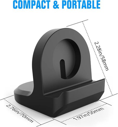 MoKo 2Pack Charger Stand Compatible with Samsung Galaxy Watch 6/Watch 6 Classic/Watch 5/ Watch 5 Pro Charger, Silicone Charging Stand Non-Slip Base Charger Dock Station [Charging Cable Not Included] in Saudi Arabia