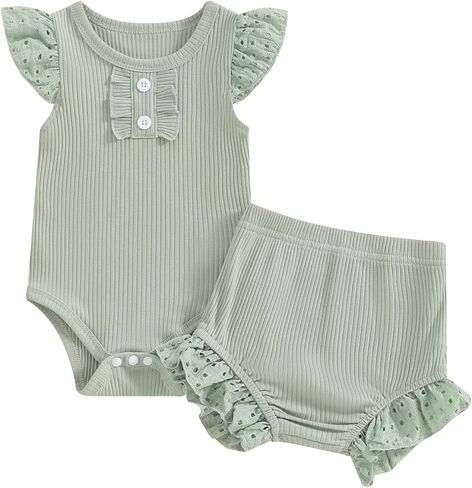 الرابع من يوليو طفلة ملابس الوليد الرضع الصيف رومبير القمم السراويل الرابع من يوليو الملابس عيد الاستقلال مجموعة in Kuwait