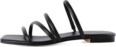 Zamikoo Flat Sandals for Women Strappy Square Open Toe Slip On Cute Flat Sandals for Summer in Saudi Arabia
