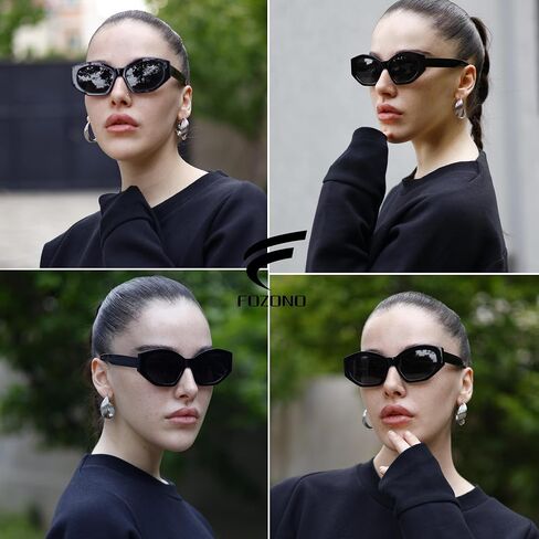 Hexagonal Polarized Sunglasses for Women Men Retro Trendy Designer Shades Sunglasses FZN815 in Saudi Arabia