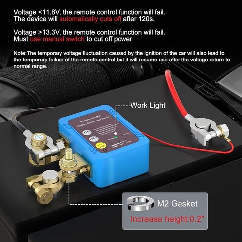 Kill Switch for Car,Car Battery Kill Switch Anti Theft,Remote Battery Disconnect Switch 12V 240A,Automatic Cut/Shut Off Switch for Car RV,ATV,Truck,Auto,Boat in Saudi Arabia